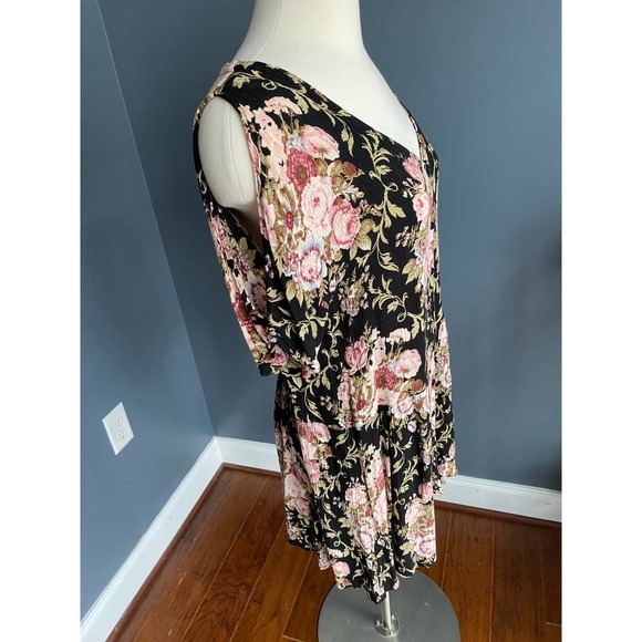 Vintage 90s floral button down dress, size S/M - Picture 3 of 7
